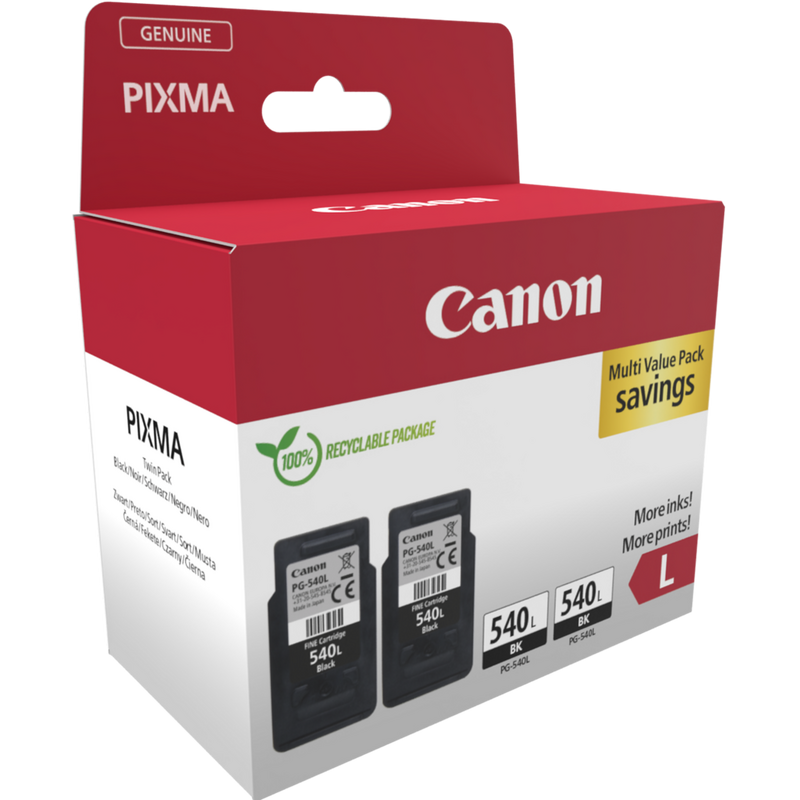 Originele Canon PG-540XL Zwarte-inktcartridge met hoge capaciteit
